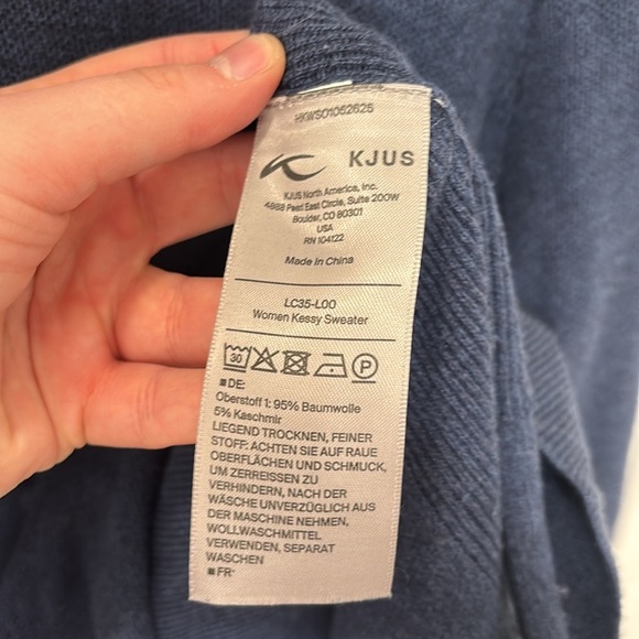 KJUS Kessy Sweater in Atlanta Blue - Picture 7 of 7